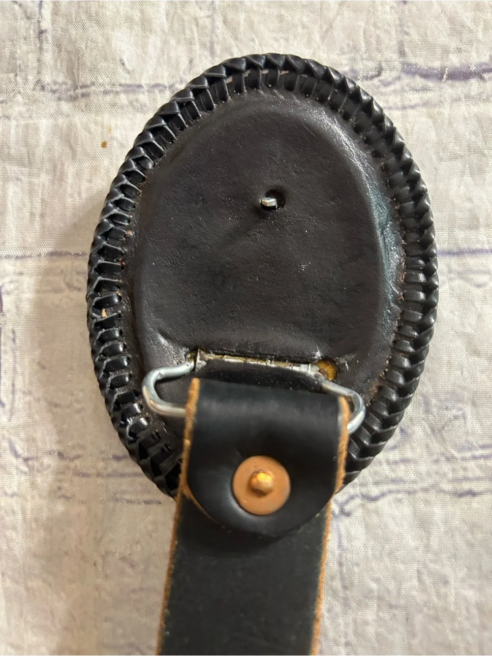 DISTRESSED RUSTIC BROWN CHANGEABLE BUCKLE & RUGGED BLACK  GRAPHIC BUCKLE BELTS